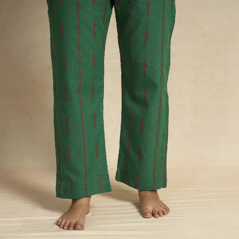 2023-919-1-141-dark-green-jacquard-cotton-top-pyjama-night-suit-set