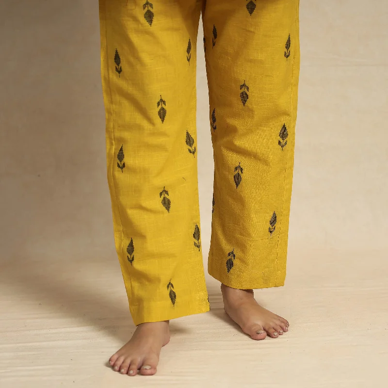 2023-919-1-151-yellow-jacquard-cotton-top-pyjama-night-suit-set