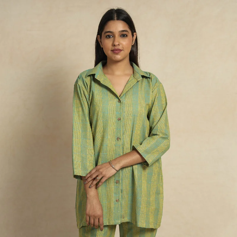 2023-919-1-171-green-jacquard-cotton-top-pyjama-night-suit-set