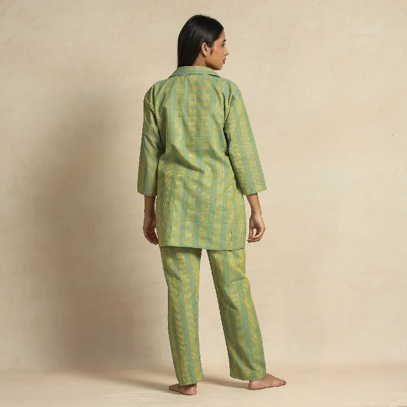 2023-919-1-171-green-jacquard-cotton-top-pyjama-night-suit-set