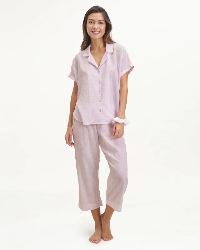 Bonnie Notch Collar Pant Set