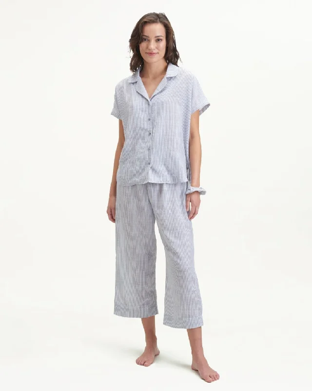 Bonnie Notch Collar Pant Set