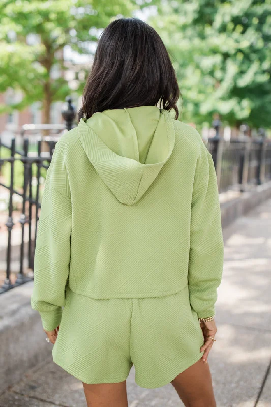 dreams-to-reality-green-textured-hoodie-and-shorts-set