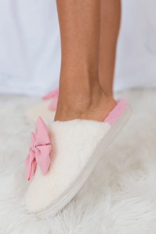 fur-bow-slippers