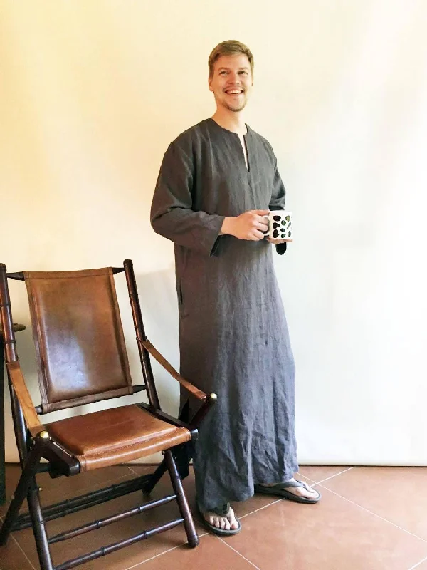 Linen Kaftan men 'Jim', Kaftan Robe