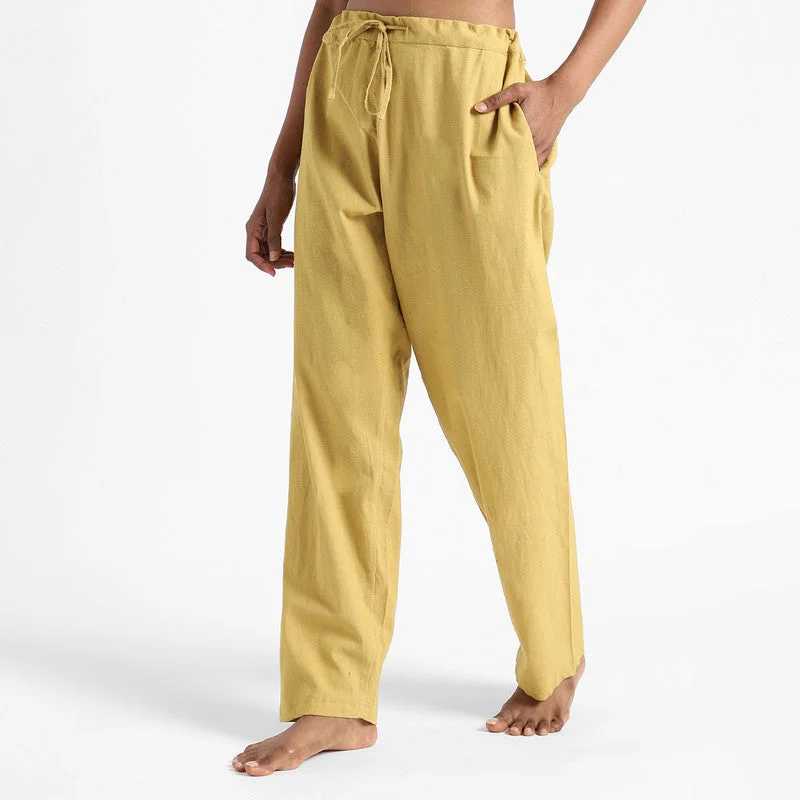 organic-cotton-pants-for-women-slim-fit-turmeric-yellow