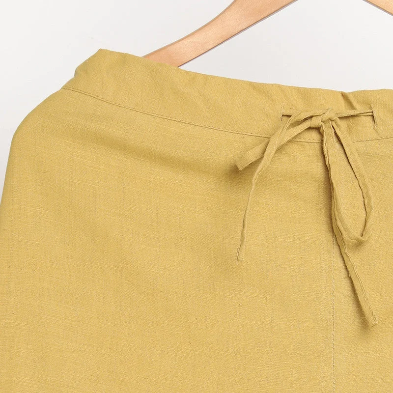 organic-cotton-pants-for-women-slim-fit-turmeric-yellow