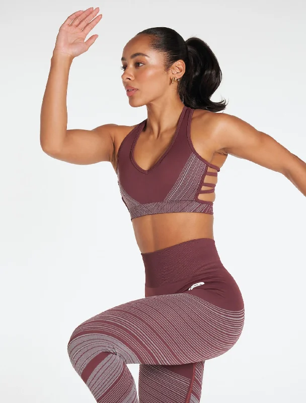 Impulse Seamless Sports Bra - Claret