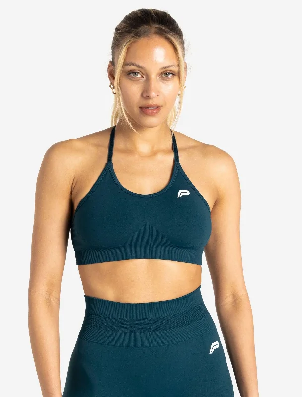 Scrunch Seamless Sports Bra - Dark Teal