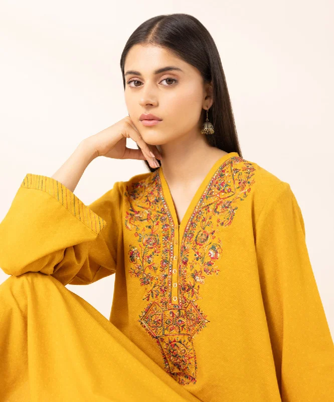 Embroidered Cotton Jacquard Shirt