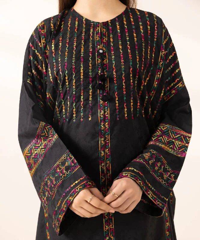 Embroidered Cotton Jacquard Shirt