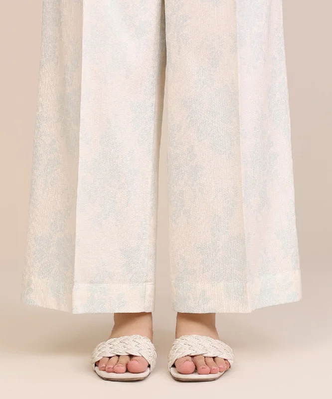 Printed Seersucker Culottes