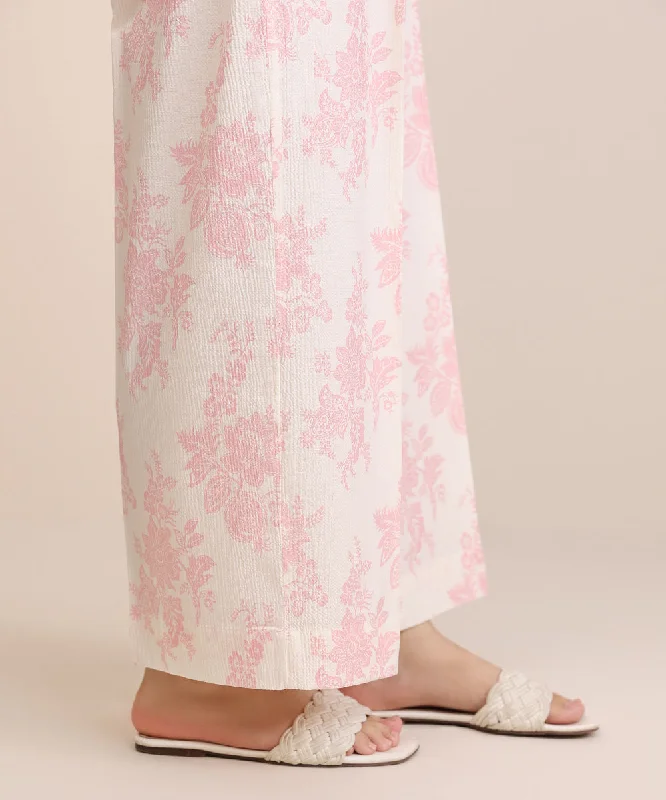 Printed Seersucker Culottes