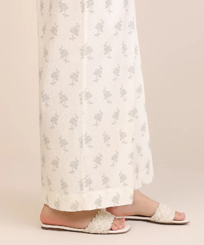 Printed Seersucker Culottes