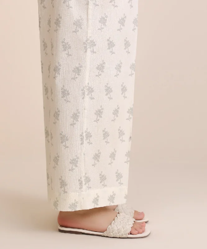 Printed Seersucker Culottes