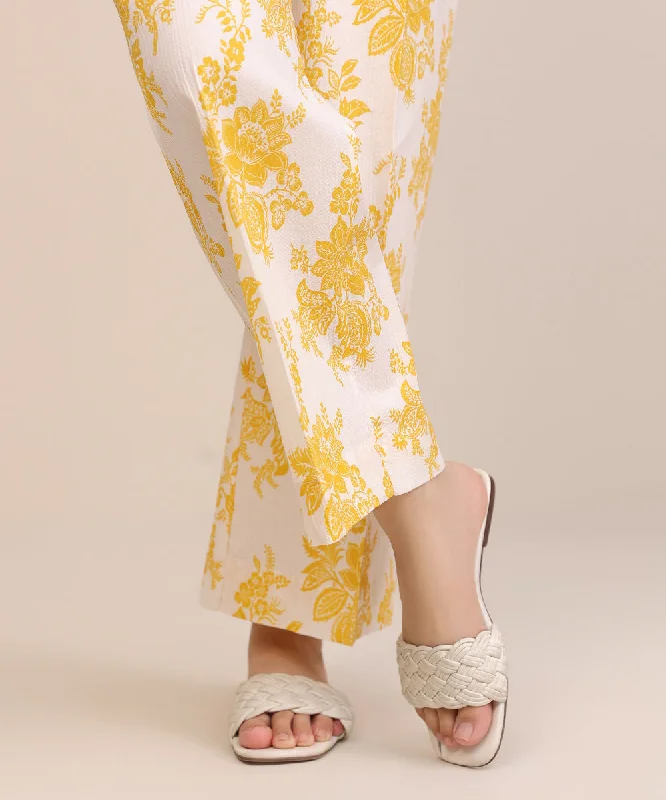 Printed Seersucker Culottes