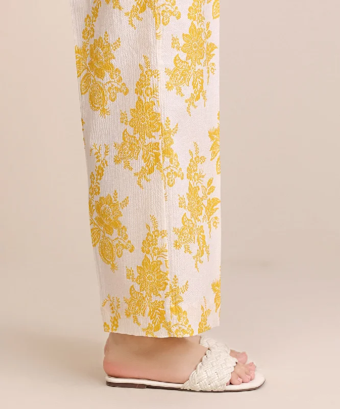 Printed Seersucker Culottes