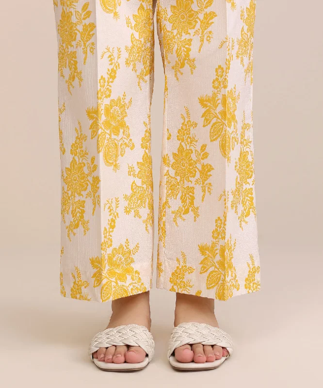 Printed Seersucker Culottes