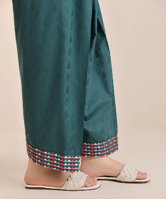 Embroidered Cotton Jacquard Shalwar