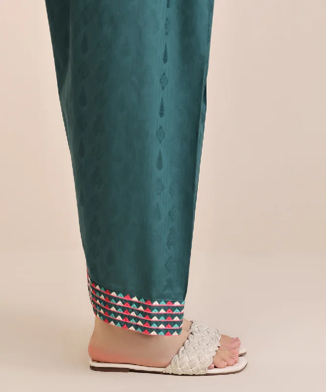 Embroidered Cotton Jacquard Shalwar