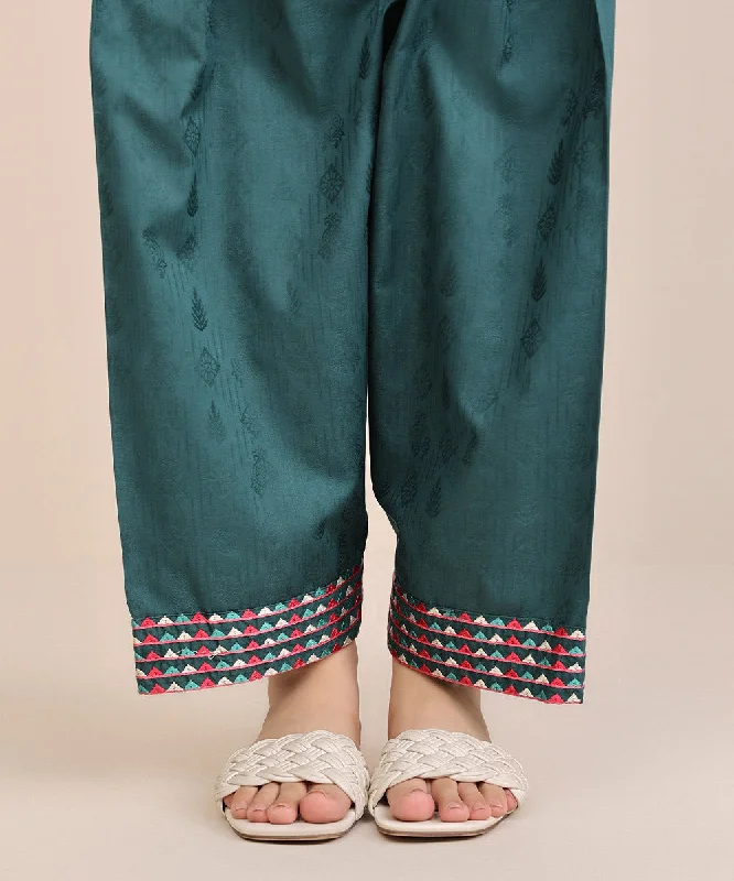 Embroidered Cotton Jacquard Shalwar