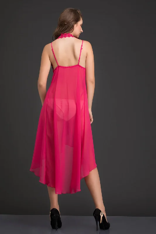 Classic Hollywood Chiffon And Lace Nighty