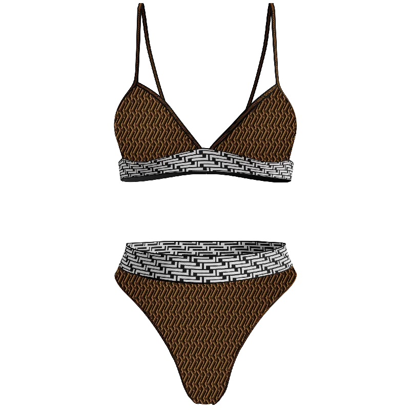 LL - Brown  Logo Mesh