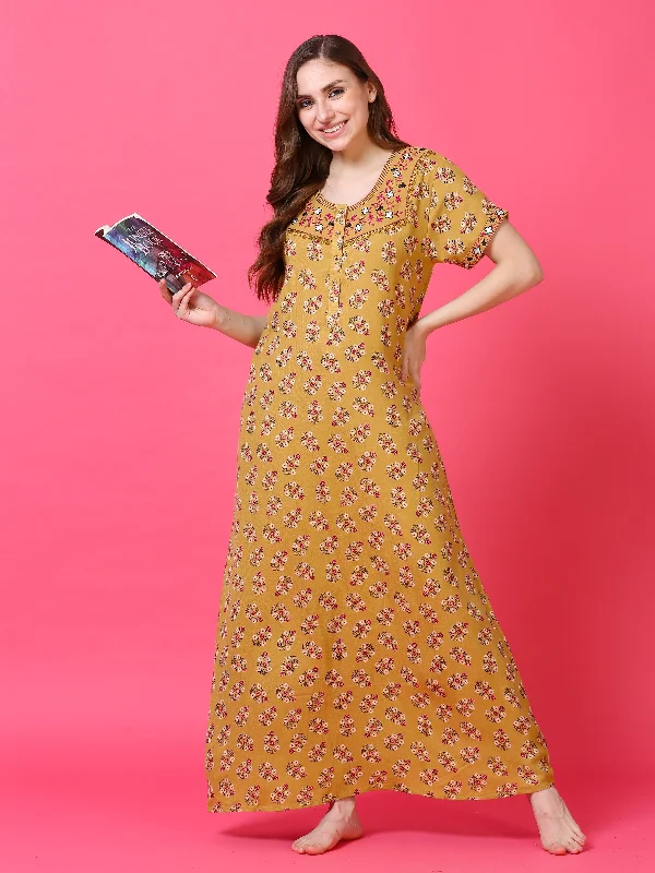 Yellow Alpine Designer Nighty