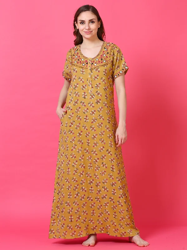 Yellow Alpine Designer Nighty