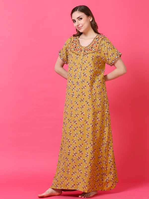 Yellow Alpine Designer Nighty