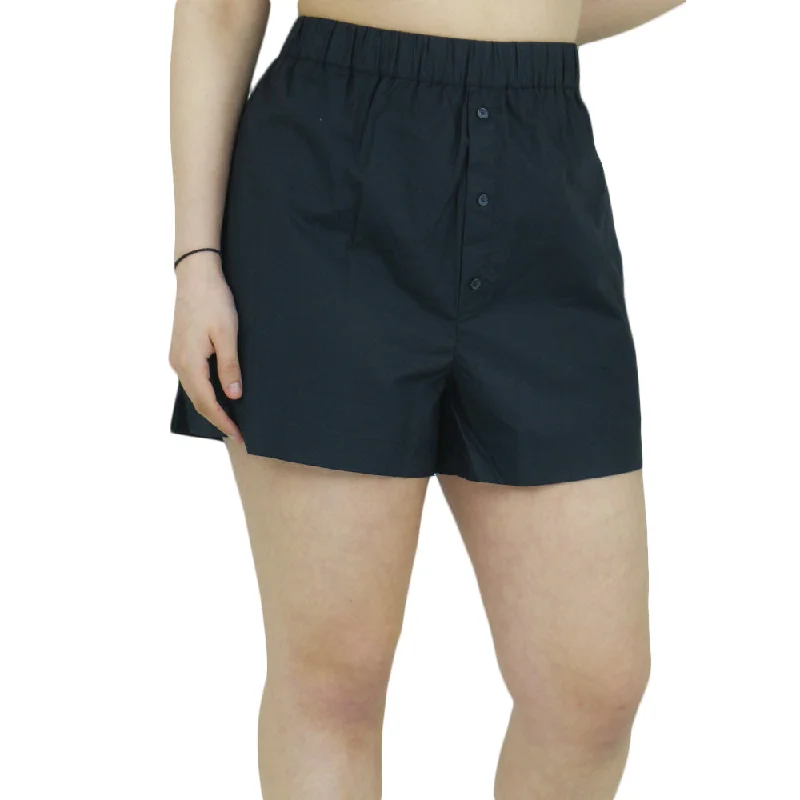 Women's Plain Sleepwear Short,Black