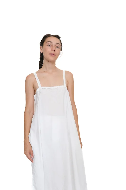 A-Line Slip Dress,  White