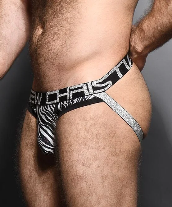 Andrew Christian Jockstrap Metallic Zebra Brief Jock 92294 61