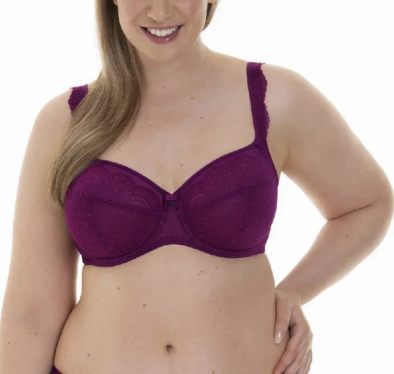 Anita Selma Purple Wine Unlined F-J Bra 5635