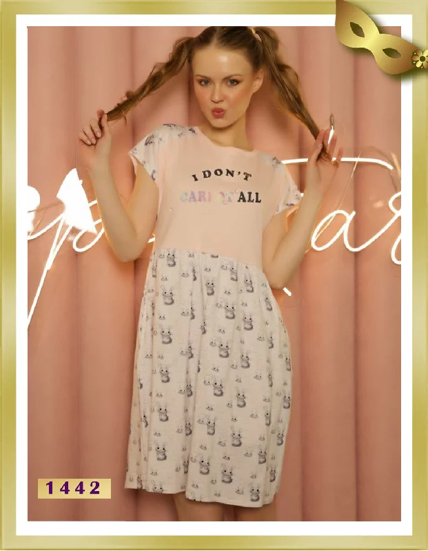 Short Printed Nightgown 1442