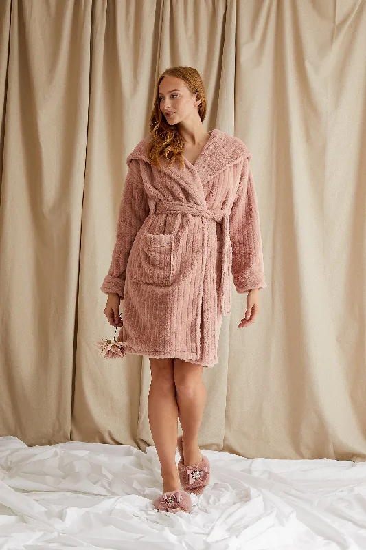 Cloud Robe in Dusky Pink