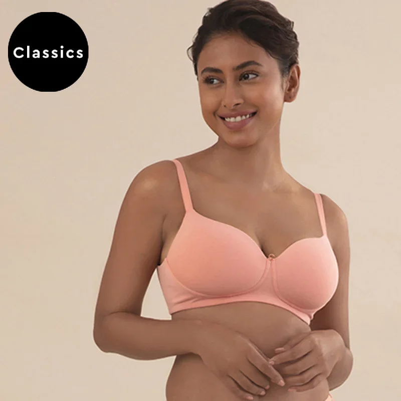 Nykd by Nykaa Cups of Joy Wire-free Shaping Bra - Peach NYB094