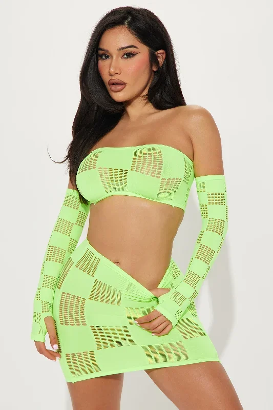 Drop The Bass 2 Piece Dance Set - Neon Green