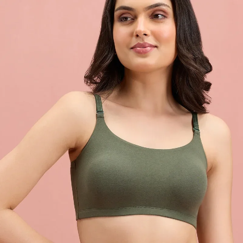 Easy Breezy Slip On Bra-NYB165-Green