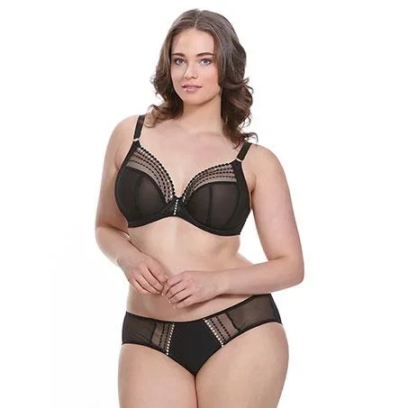 Elomi Matilda Underwire Plunge Bra - Black