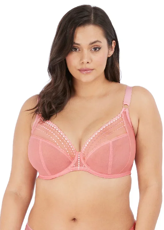 Elomi Matilda Underwire Plunge Bra - Rose