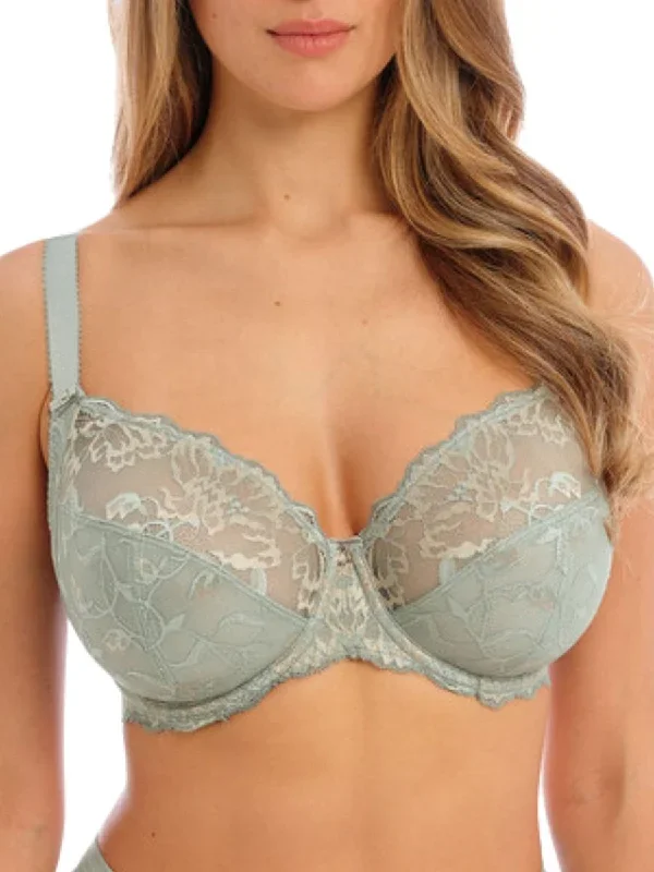 Aubree Side Support Bra - Vintage Green