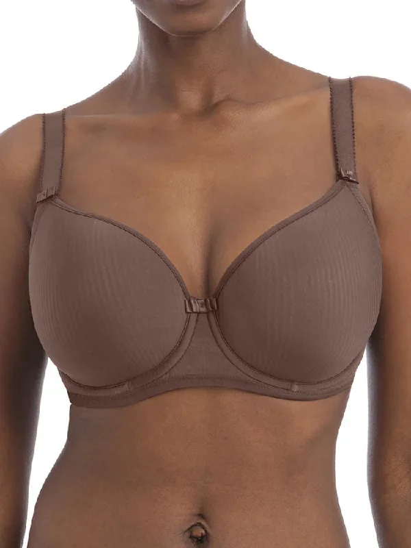 Idol Moulded Balcony Bra - Coffee Roast