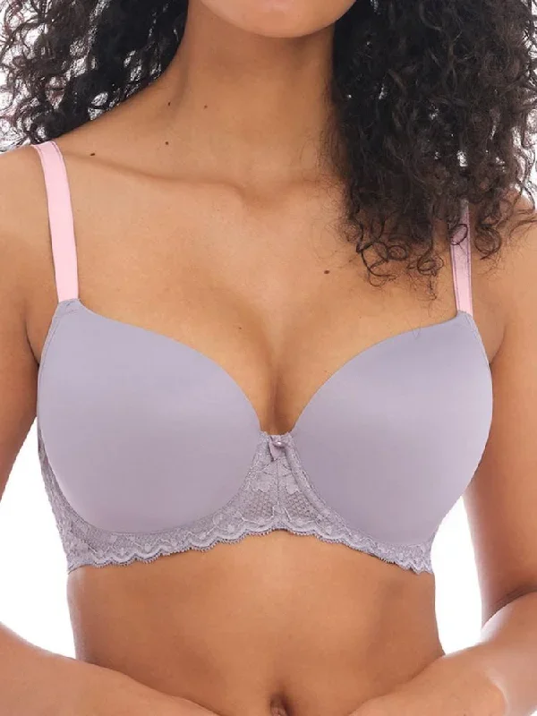 Offbeat Moulded Demi T-Shirt Bra - Mineral Grey