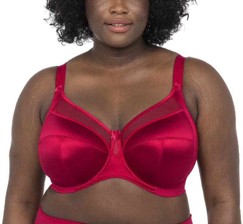 Goddess Keira Crimson Red Unlined Bra 6090