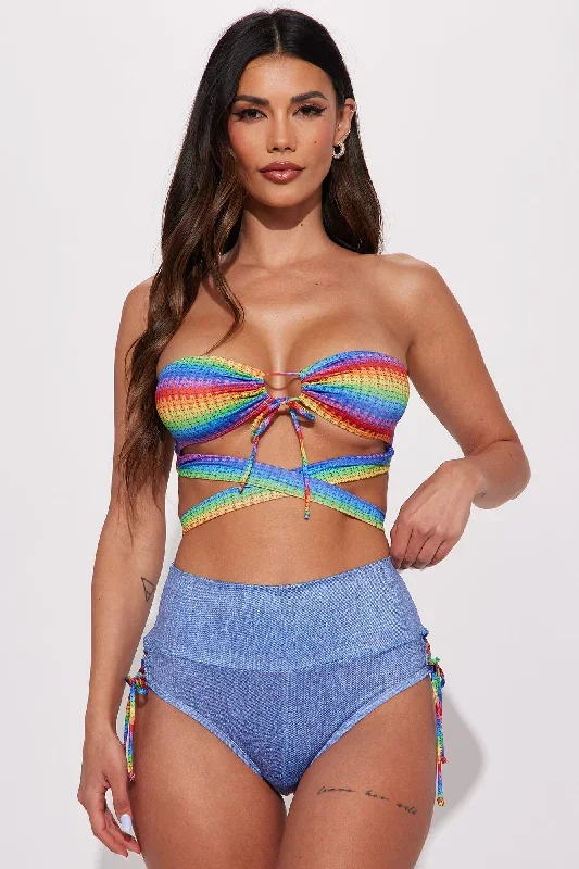 Gold Under The Rainbow Pride 2 Piece Dance Set - Multi Color