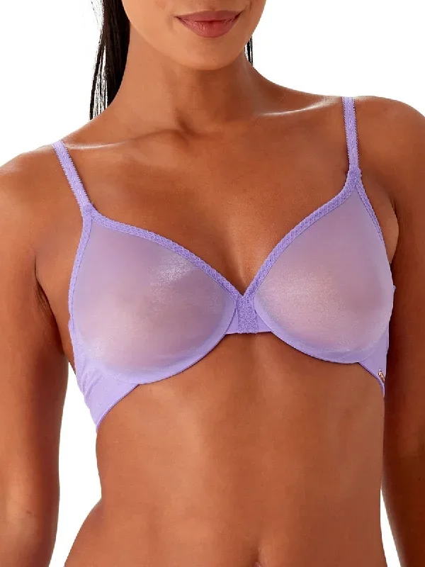 Glossies Sheer Moulded Bra - Violet