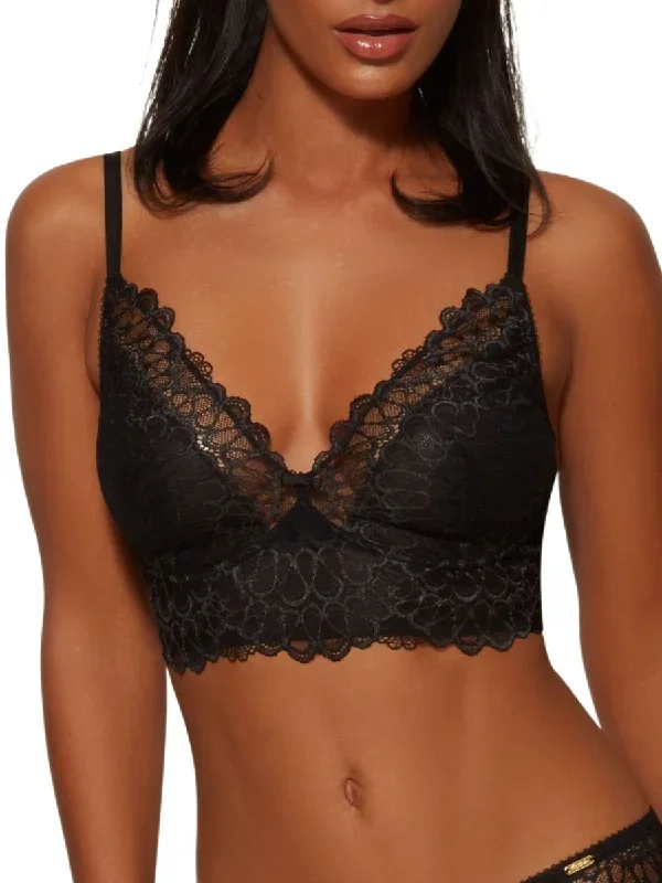 Swirl Bralette - Black