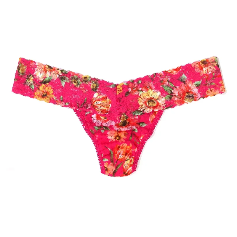 Hanky Panky Printed Lace Low Rise Thong