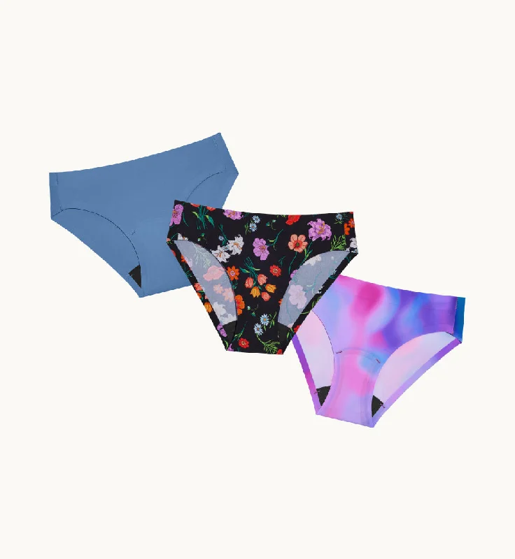 (Kit Item) Leakproof Underwear 7-Pack Night Glow/Botanical/Thistle 3-Pack | Bikini